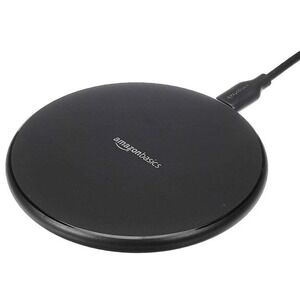 Amazon Basics 15W Qi Certified Wireless Charging‎ Pad (iPhone 14/13/12/11/X,...